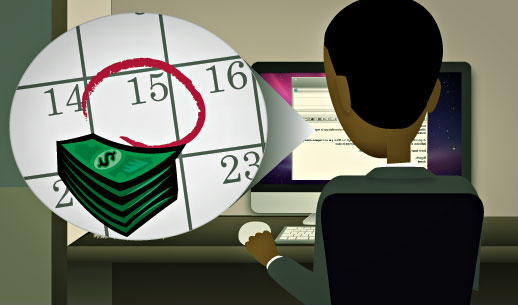 English Lesson: If payment is not received by January 15th, you will be charged a $150 penalty.