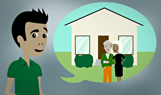 English Lesson: Worst case scenario, I can always move back in with my folks.