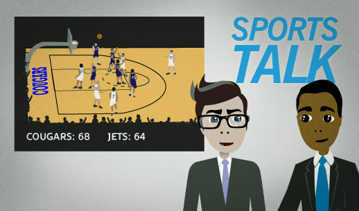 English Lesson: The Jets have let their 12-point lead going into halftime slip away.