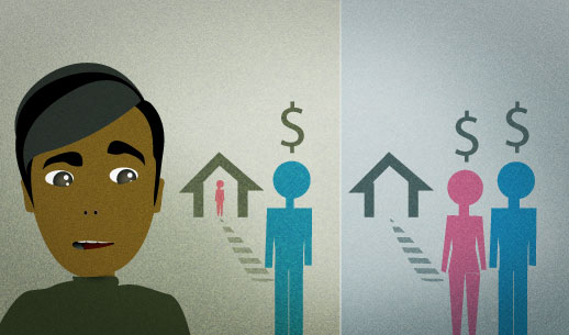 English Lesson: These days, it's nearly impossible for a family to get by on a single income.