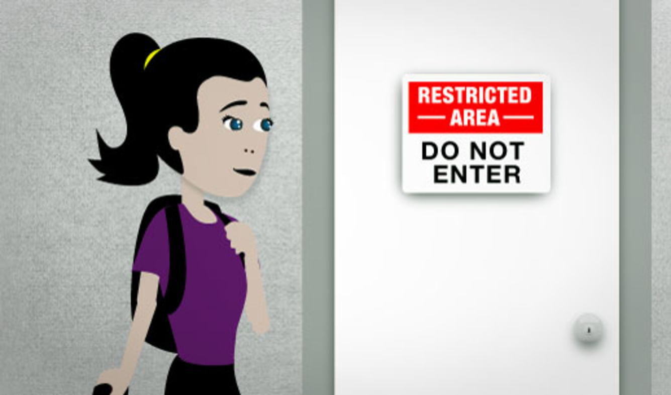 Restricted area: Do not enter.