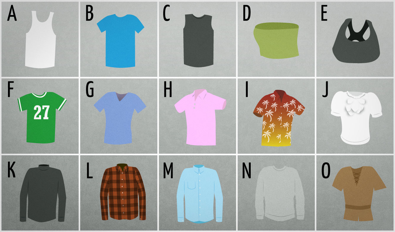 Names Of Different Shirts