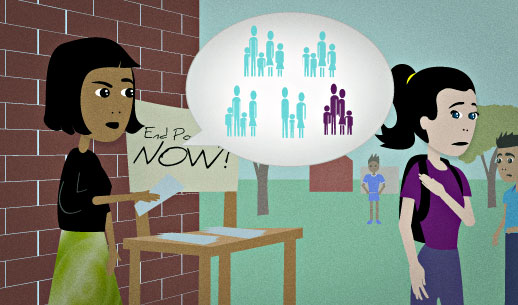 English Lesson: Are you aware that one in five families has trouble putting food on the table every day?